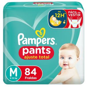 Fralda Pampers Pants Bag Ajuste Total M Com 84 Unidades