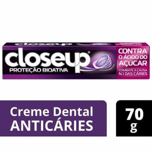 Creme Dental Closeup Proteção Bioativa Contra O Ácido Do Açúcar 70g