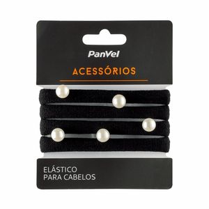 Kit 4 Elásticos Para Cabelos Pérolas Panvel Acessórios