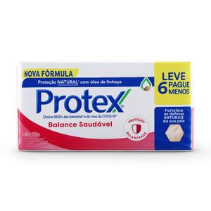 Sabonete Antibacteriano Em Barra Protex Balance Saudável 85g Promo Leve 6 Pague 5