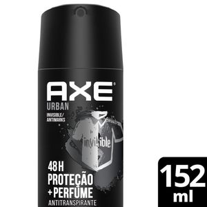 Desodorante Antitranspirante Body Spray Aerosol Axe Urban Invisible 152ml