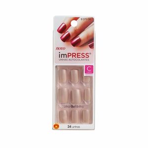 Unhas Postiças Autodesivas Impress Girlie Girl Tamanho Curto