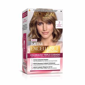 Tintura Permanente Imédia Excellence De Loréal Paris 7 Louro Natural