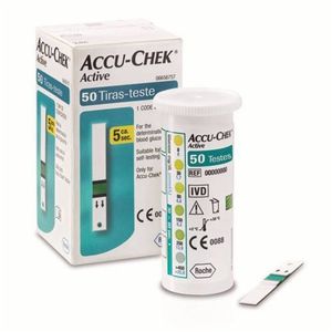 Tiras Reagentes Accu-chek Active Com 50 Unidades