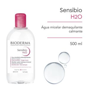 Água Micelar Bioderma Sensibio H2o Dermatológica Calmante Para Peles Normais A Sensíveis 500ml