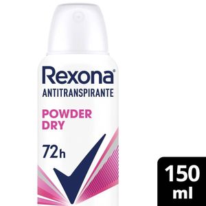 Desodorante Antitranspirante Aerosol Feminino Rexona Powder Dry 72 Horas 150ml