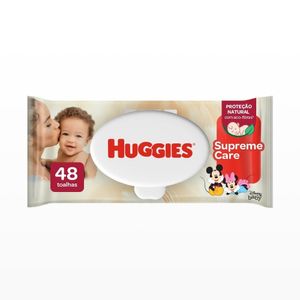 Lenços Umedecidos Huggies Supreme Care Com 48 Unidades