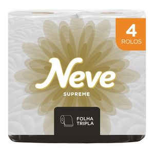 Papel Higiênico Neve Supreme Folha Tripla 20m Com 4 Rolos