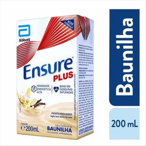 Suplemento Nutricional Ensure Plus Baunilha 200ml