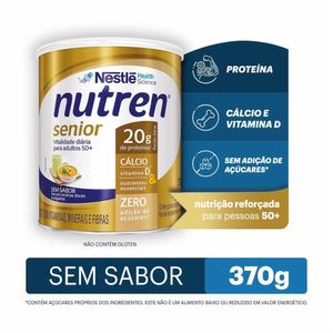 Complemento Alimentar Nutren Senior Sem Sabor 370g