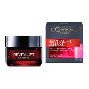 Creme Hidratante Facial Anti-idade Loréal Paris Revitalift Laser X3 Diurno 50ml