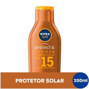 "Protetor Solar Nivea Sun Protect & Bronze Fps15 200ml"