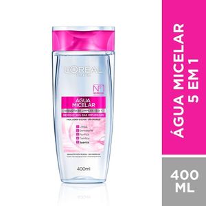 Água Micelar Loréal Paris Solução De Limpeza 5 Em 1 400ml