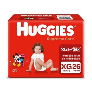 Fralda Huggies Supreme Care Mega Xg Com 26 Unidades