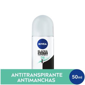 "Desodorante Antitranspirante Nivea Roll On Invisible Black & White Fresh 50ml"