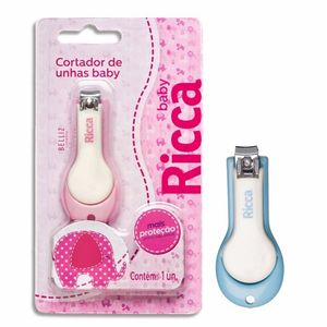 Cortador De Unhas Baby Ricca Rosa