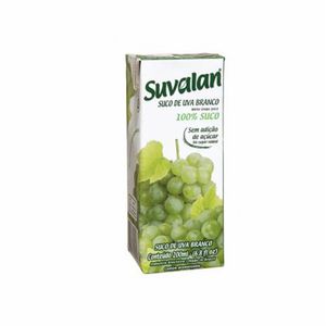 Suco Suvalan Uva Branco Sem Adição Açúcar 200ml