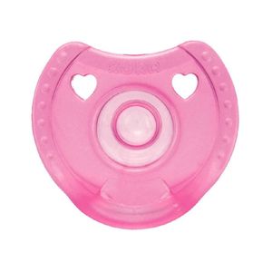 Chupeta Kuka Silicone Rosa 0 A 6 Meses Com 1 Unidade