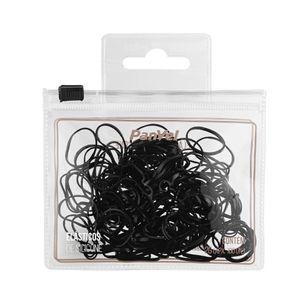 Elásticos De Silicone Panvel Acessórios Preto Com 100 Unidades