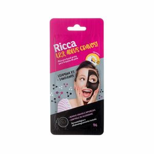 Máscara Facial Ricca Preta Para Limpeza 8g