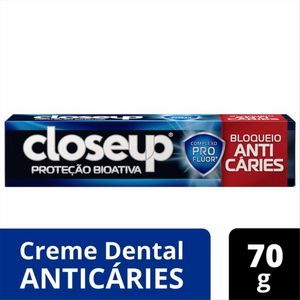Creme Dental Closeup Proteção Bioativa Bloqueio Anticáries 70g