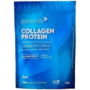 Suplemento Alimentar Collagen Protein Neutro Puravida V2 450g