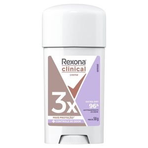 Desodorante Em Creme Rexona Clinical Extra Dry 96h 58g