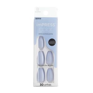 Unhas Postiça Kiss New York Kny Impress Color Cloudless