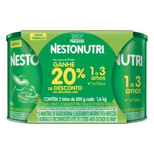 Pack Nestonutri 2 Unidades De 800g 20% Desconto Na Segunda Lata