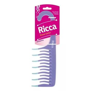 Pente Para Cabelo Ricca Shower Cachos Roxo