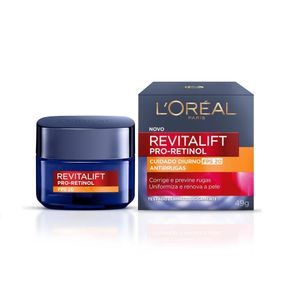 Creme Hidratante Facial Antirrugas Loréal Paris Revitalift Retinol Fps 20 49g