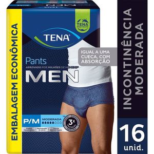 Roupa Intima Tena Pants Men P/m 16 Unidades