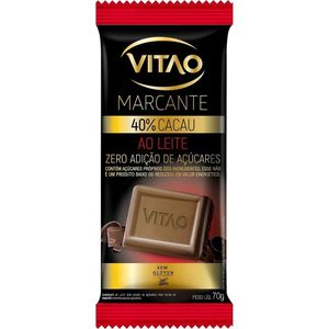 Chocolate Vitao Zero 40% Cacau Ao Leite 70g