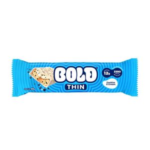 "Barra Proteína Bold Thin Cookies & Cream 40g"