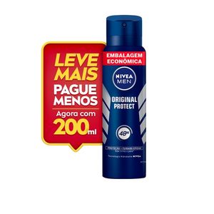 Desodorante Aerossol Nivea Men Original Protect 200ml Embalagem Econômica