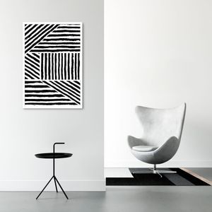 Quadro Boho Zebrado 86x60 Caixa Branco