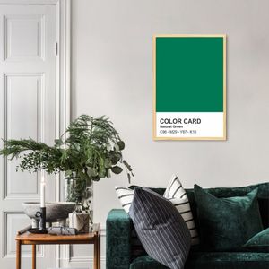 Quadro Color Card Natural Green 86x60 Caixa Marfim