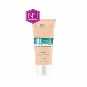 Base Bb Cream Loréal Paris Efeito Matte Cor Clara Fps 50 30ml