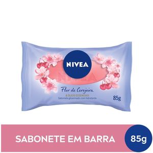 "Sabonete Em Barra Nivea Flor De Cerejeira & Óleos Essenciais 85g"