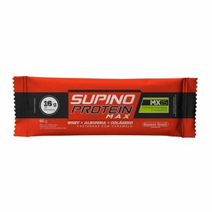 Barra De Proteina Supino Protein Maxx Castanha E Caramelo 46g