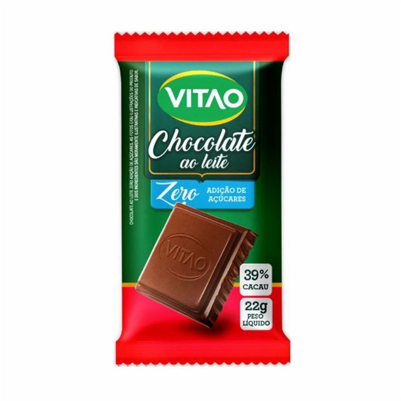 Chocolate Vitao Ao Leite Zero 22g - Shopping do Sicredi