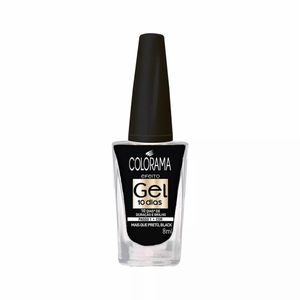 Esmalte Colorama Efeito Gel Mais Que Preto, Black 8ml