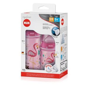 Kit Mamadeira Nuk My First Rosa 150ml E 300ml