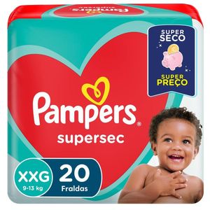 Fralda Pampers Supersec Pacotão Xxg Com 20 Unidades