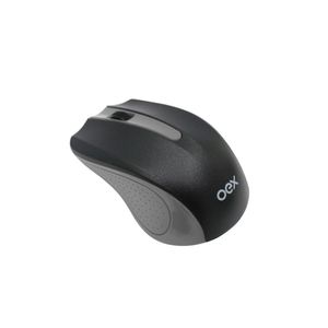 Mouse Wireless 1600 Dpi Oex Stock Ms408 - Preto E Cinza