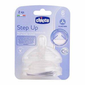 Bico Para Mamadeira Chicco Step Up Fluxo Papá Com 2 Unidades