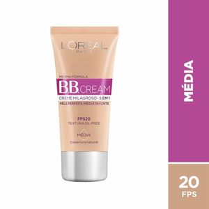 Base Bb Cream Loréal Paris Dermo Expertise Cor Média Fps 20 30ml