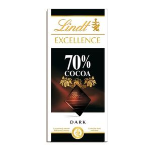 Chocolate Amargo Lindt Excellence Dark 70% Caucau 100g