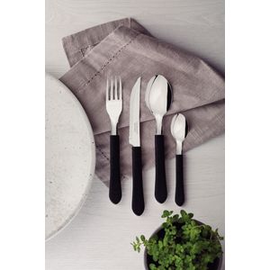Faqueiro Tramontina Leme Inox Preto 24 Peças com Pote Plástico