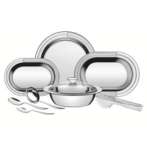 Kit para Servir Tramontina Ciclo Inox 8 Peças
